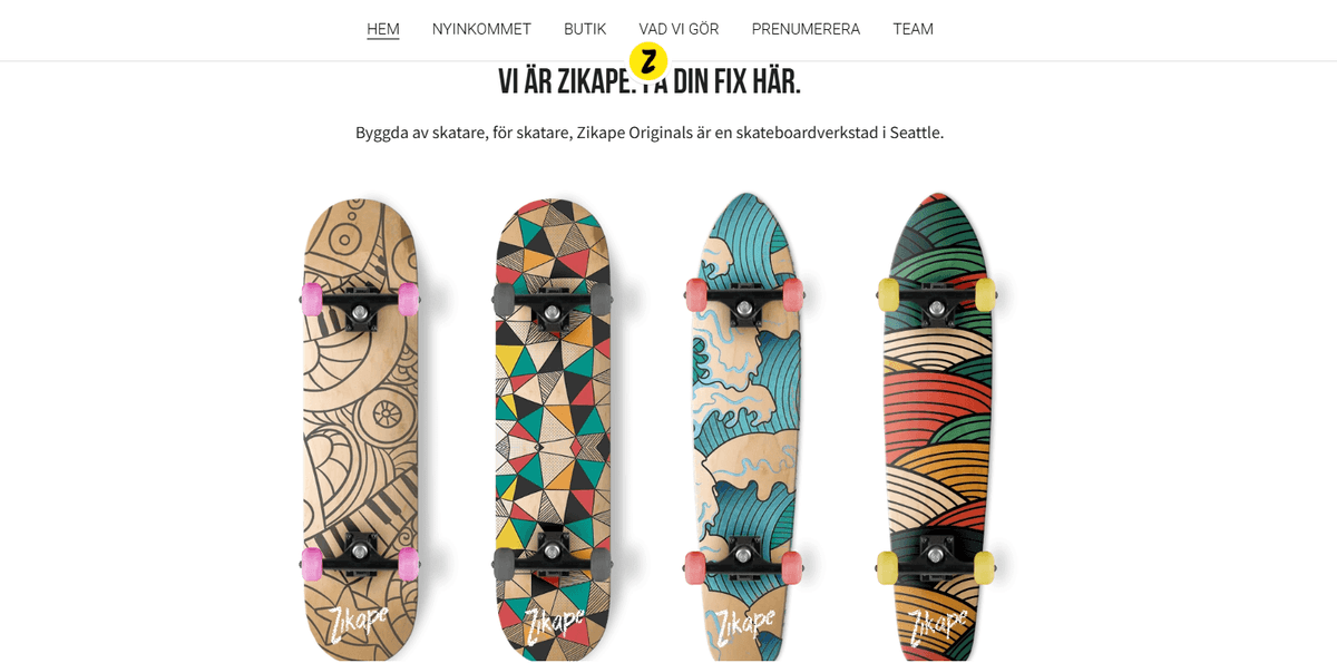 Lansering av din onlinebutik med Strikingly