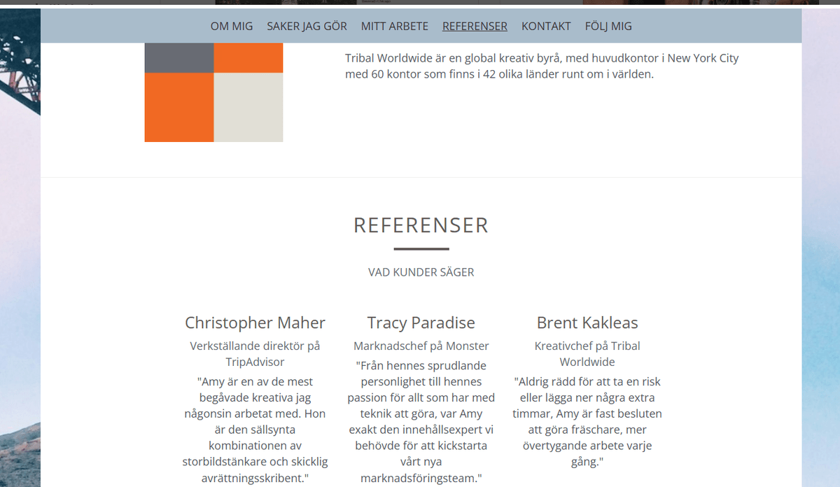  Vittnesmål & Utmärkelser
