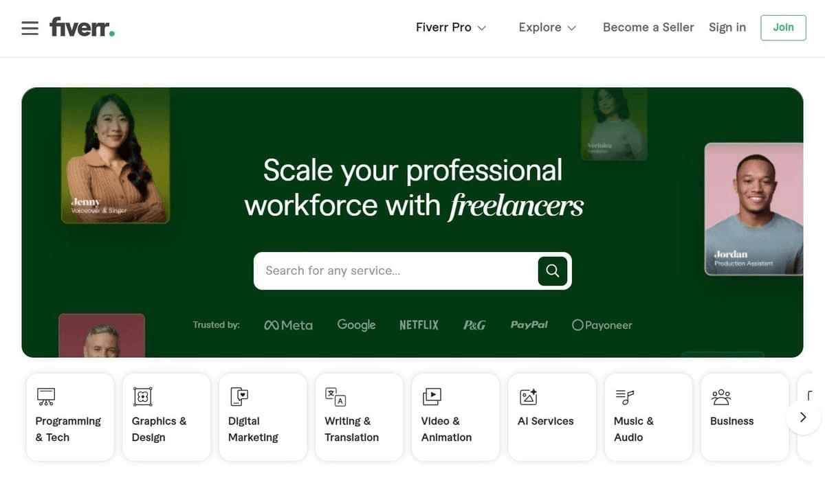 Fiverr - Designers Freelance à Portée de Main