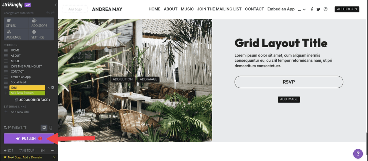 Sử dụng Strikingly để tích hợp liền mạch Pinterest cho kinh doanh