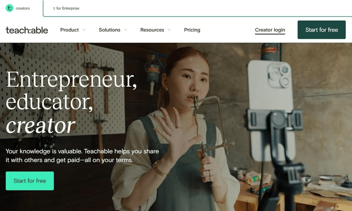 Teachable : Votre cours, votre marque