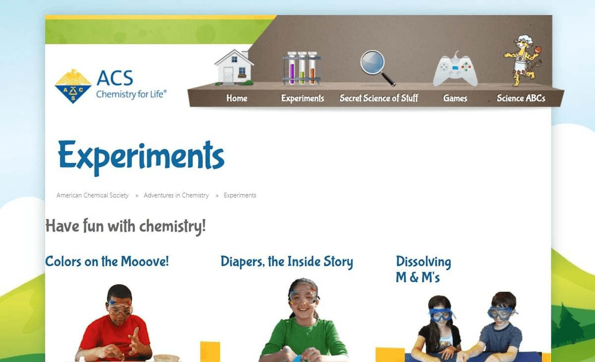 Expériences de chimie interactives