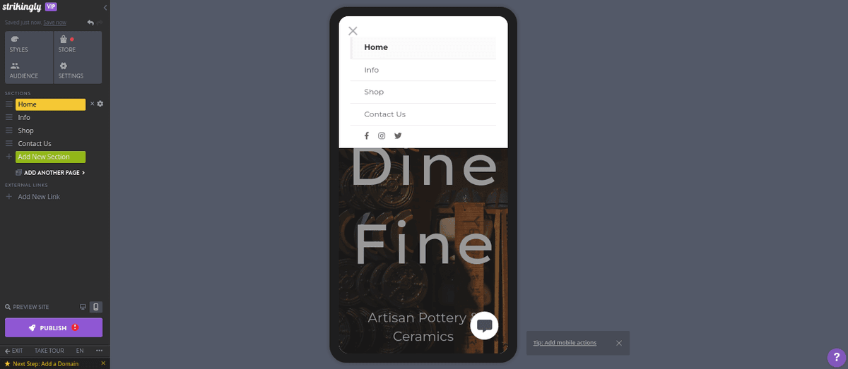 Vai trò của Strikingly trong việc điều hành & sở hữu nhiều doanh nghiệp
