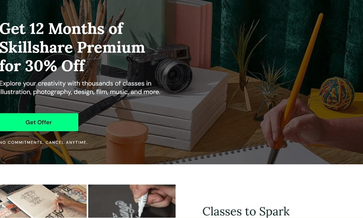 Skillshare : Apprentissage en ligne pour esprits créatifs