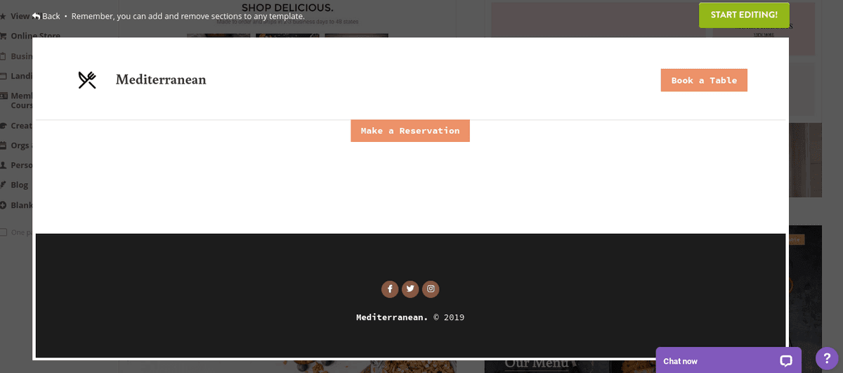 Xây dựng một doanh nghiệp cà phê với Strikingly