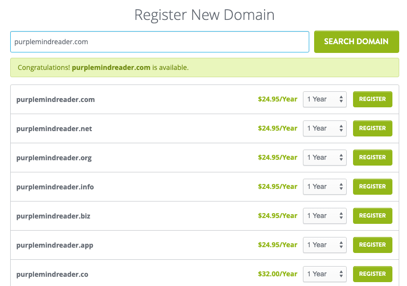 Chọn phần mở rộng tên miền hoàn hảo