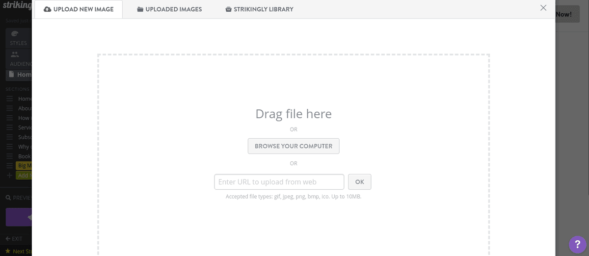 Cách Thêm Đồ Hoạ Vector Vào Trang Web Strikingly