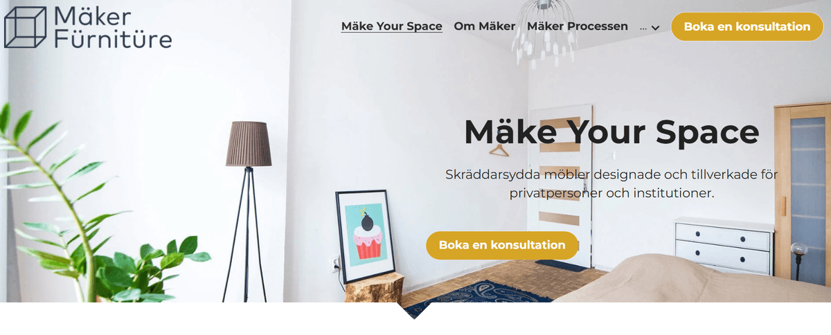 Kända exempel på inredningsdesignportföljer