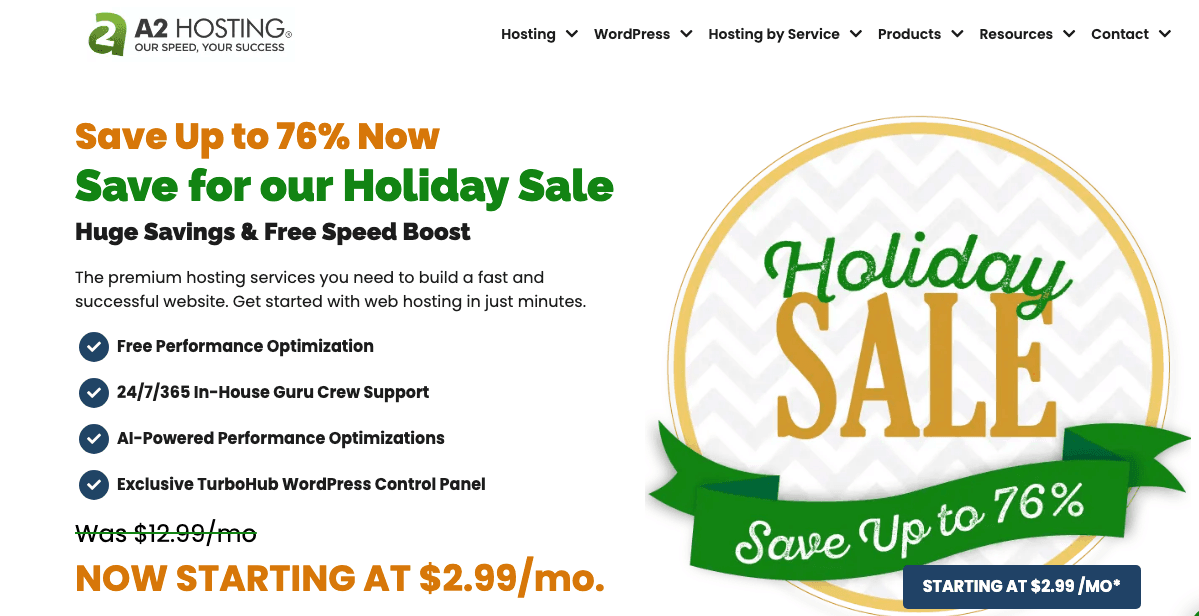 A2 Hosting : Rapide et fiable