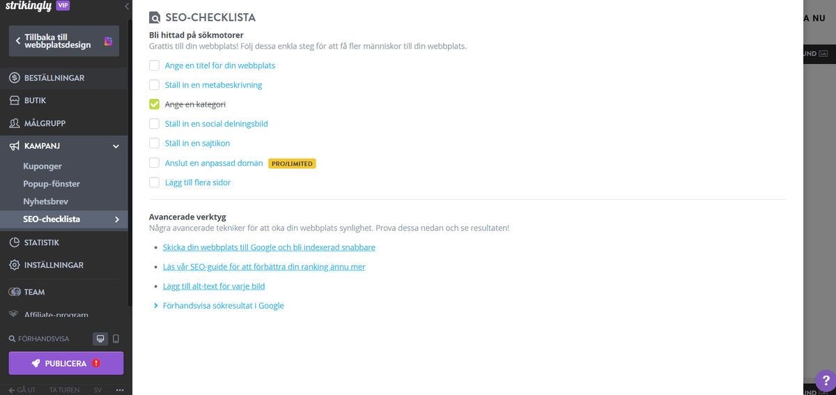 Implementera SEO-strategier