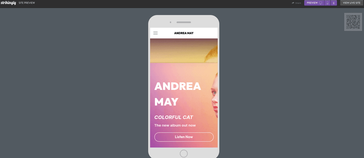 Vai Trò Của Strikingly Trong Việc Xây Dựng Trang Web Âm Nhạc