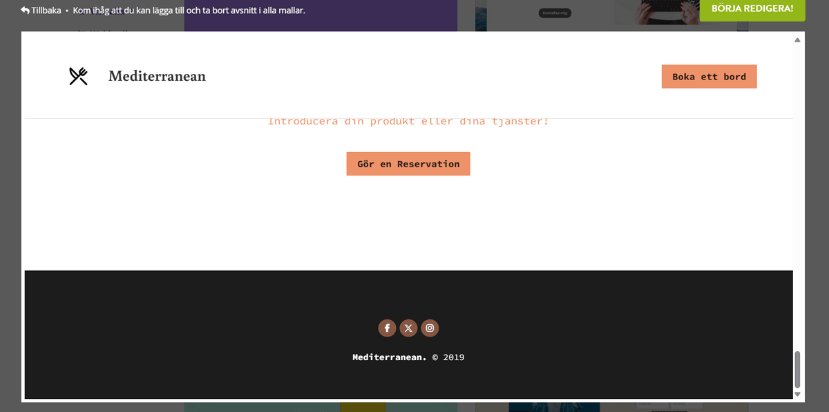 Integrera sociala medier och kontaktformulär