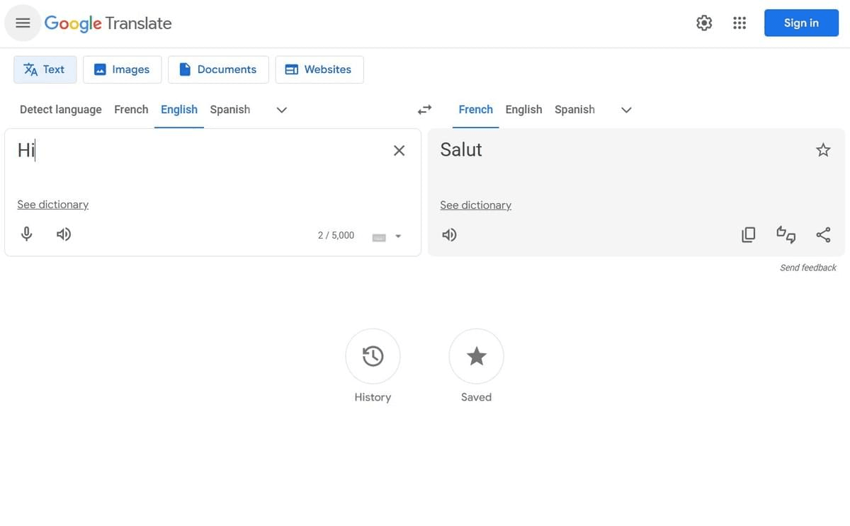 Application Google Translate