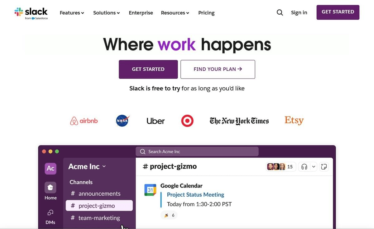 Slack : Communication en temps réel simplifiée