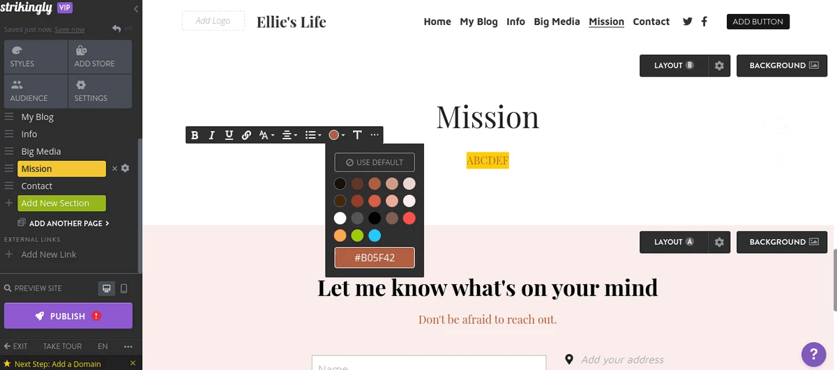 Sociala medier etikett med Strikingly