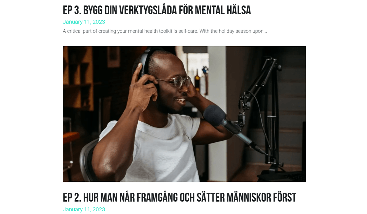 Innehållsskapande för din podcast-webbplats
