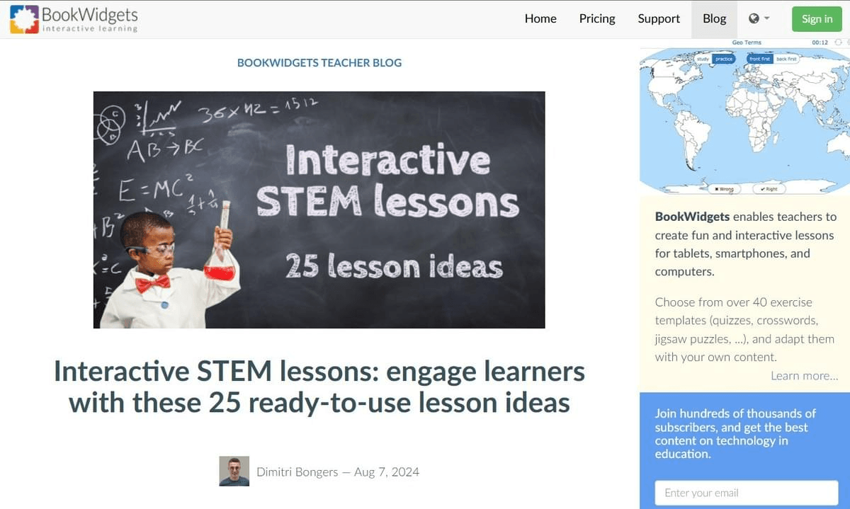 Activités STEM numériques pour les étudiants