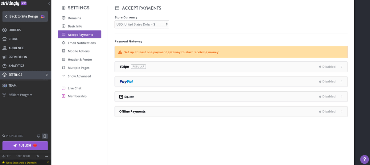 Quản lý tính năng thương mại điện tử