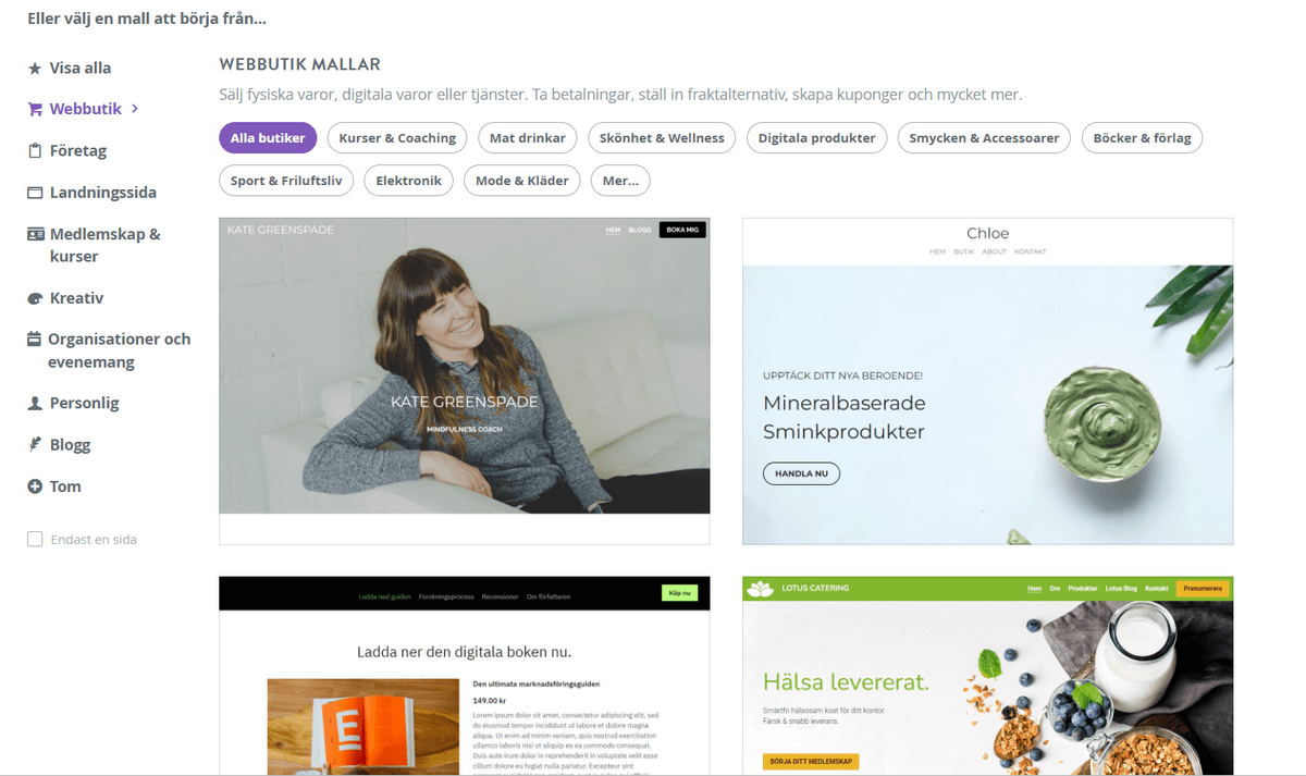 Ett överflöd av vackert designade alternativ