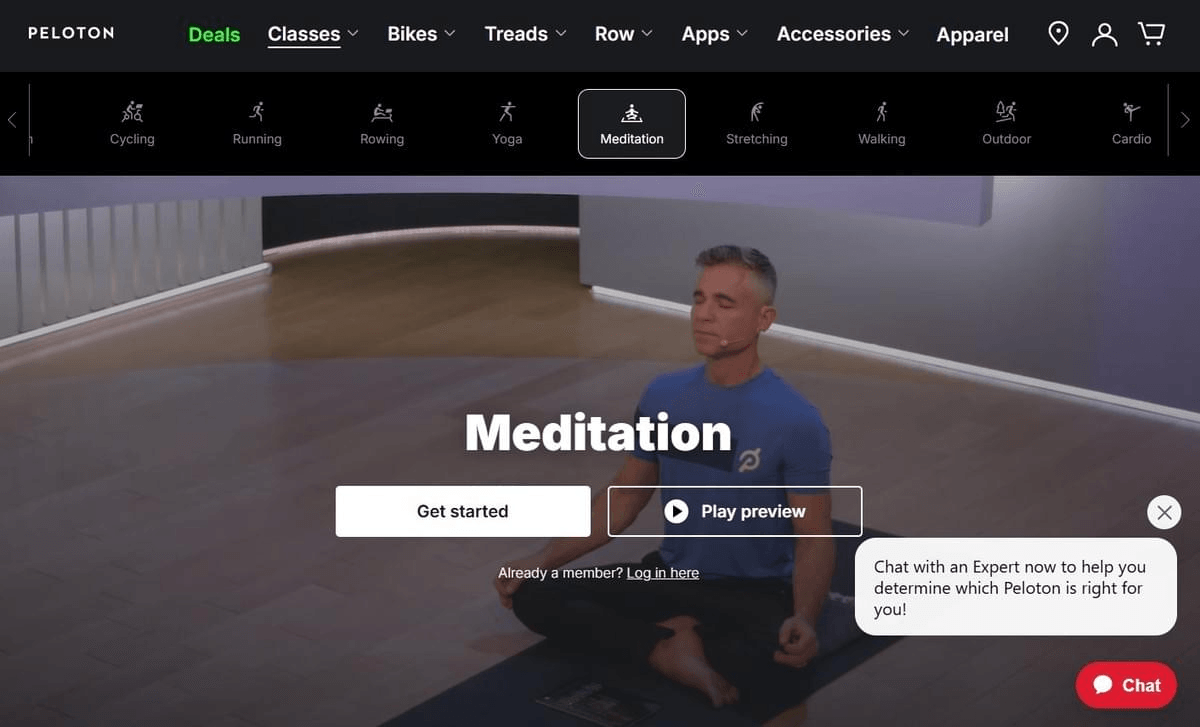 Méditation Peloton