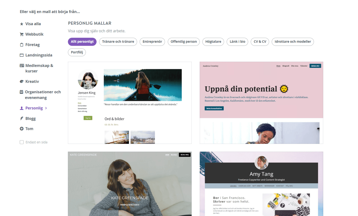 Hur kan Strikingly hjälpa till med professionell utveckling?