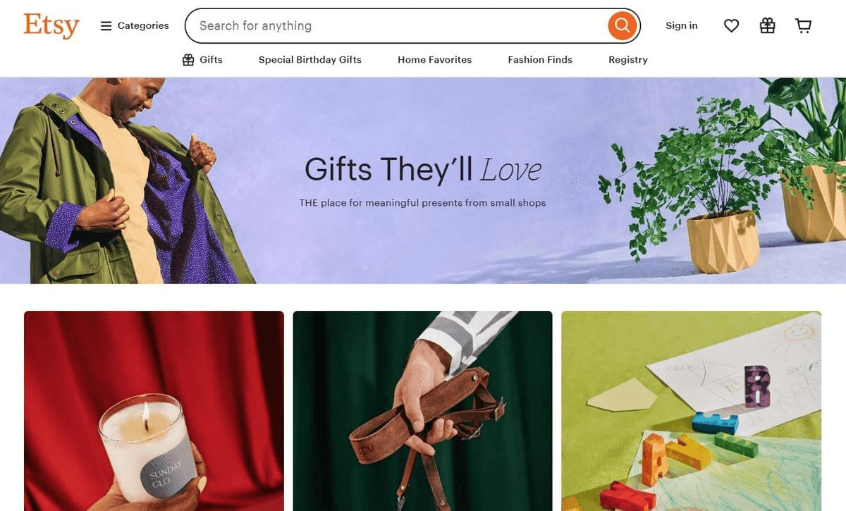 Guide ultime des cadeaux par Etsy