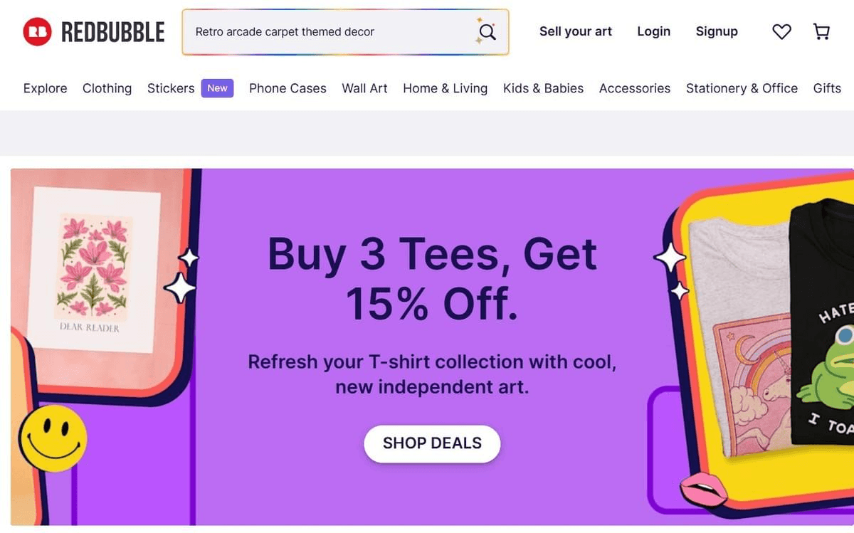 Redbubble : Un marché pour des designs uniques