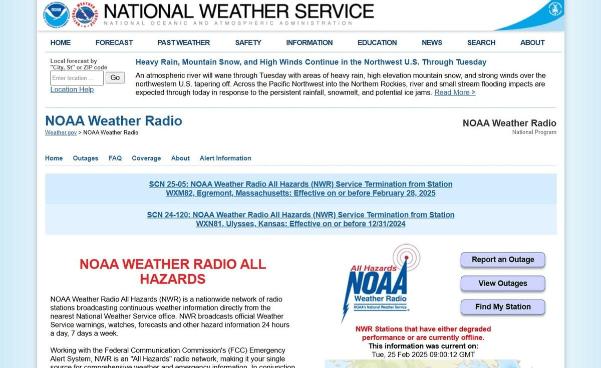 NOAA Radio Météo