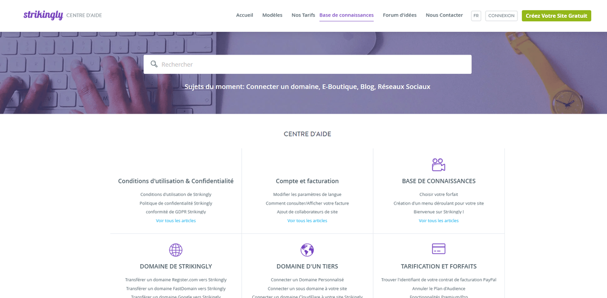 Donner aux utilisateurs de sites web des options de libre-service