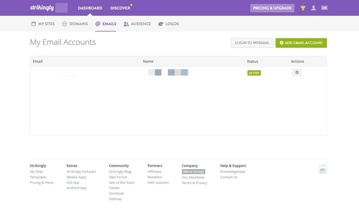Exemples de sites web offrant des services de messagerie personnalisée