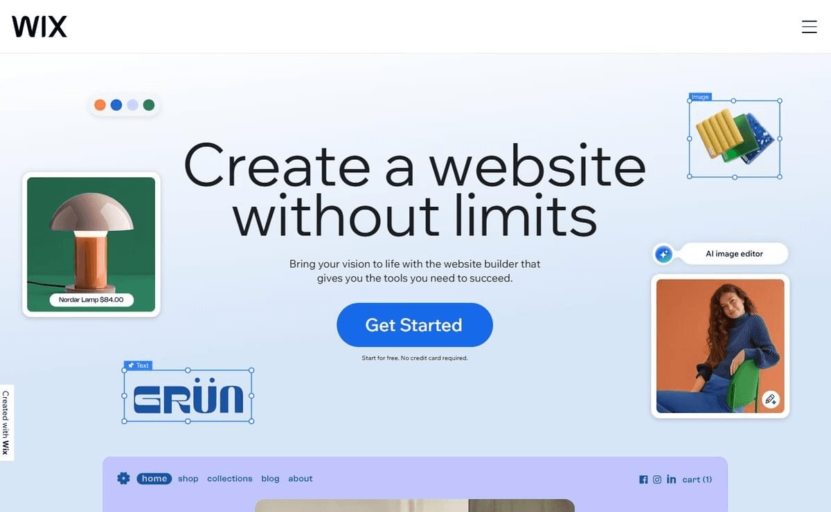 Wix pour un design convivial