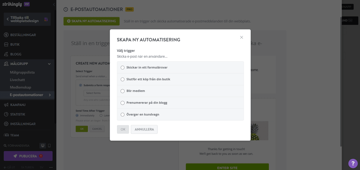 Designa din e-postsekvens