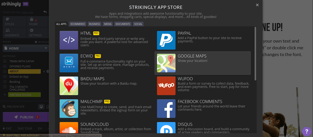 Tùy chọn tích hợp