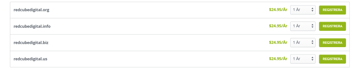 Betydelser av Domänförlängningar