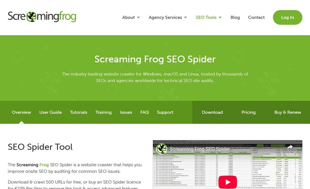 Screaming Frog SEO Spider