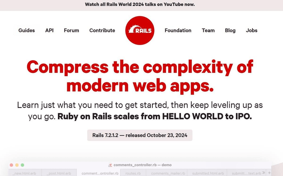 Exploration de Ruby on Rails