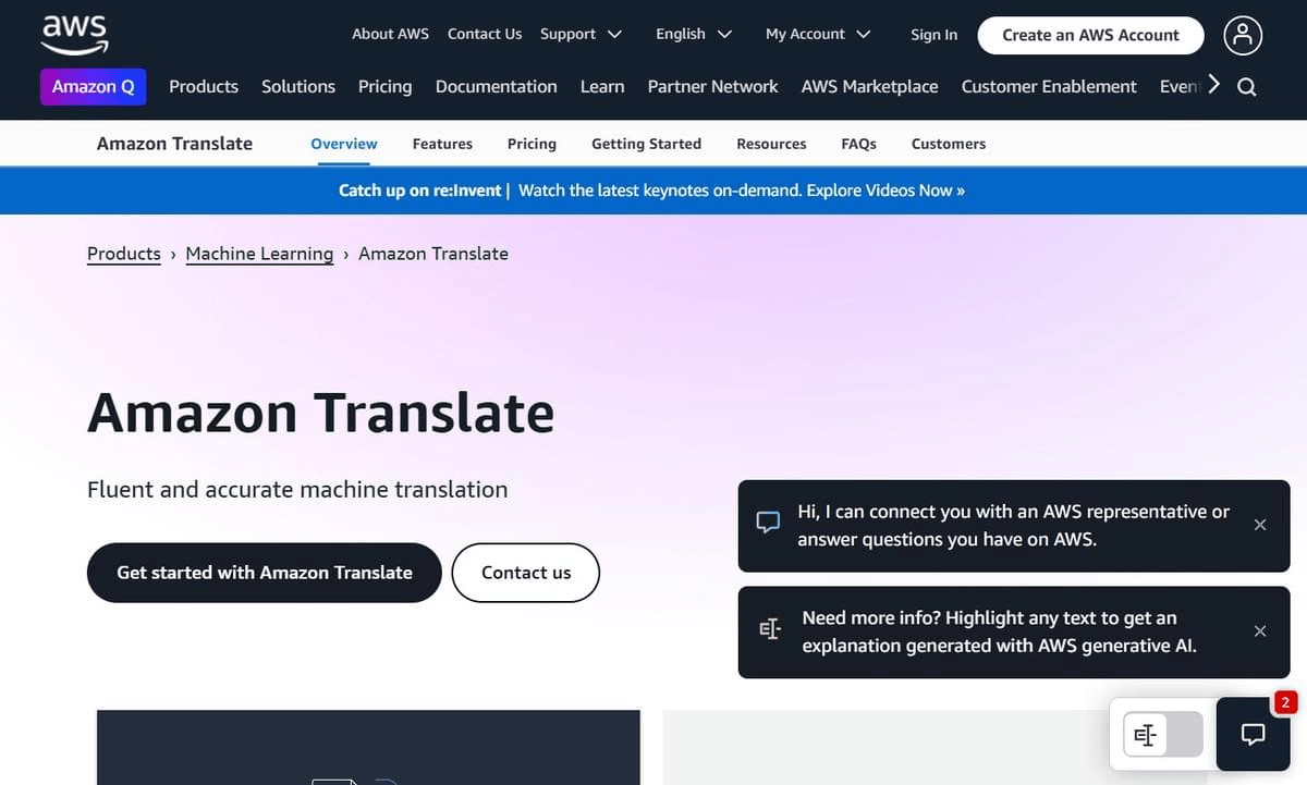 Amazon Translate