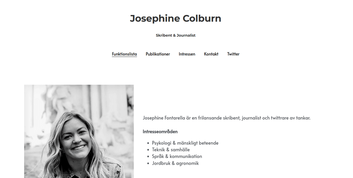 Engagera dina läsare med din bio