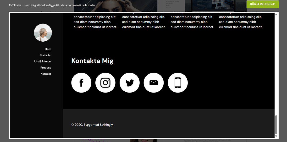 Hur kan Strikingly hjälpa till med professionell utveckling?