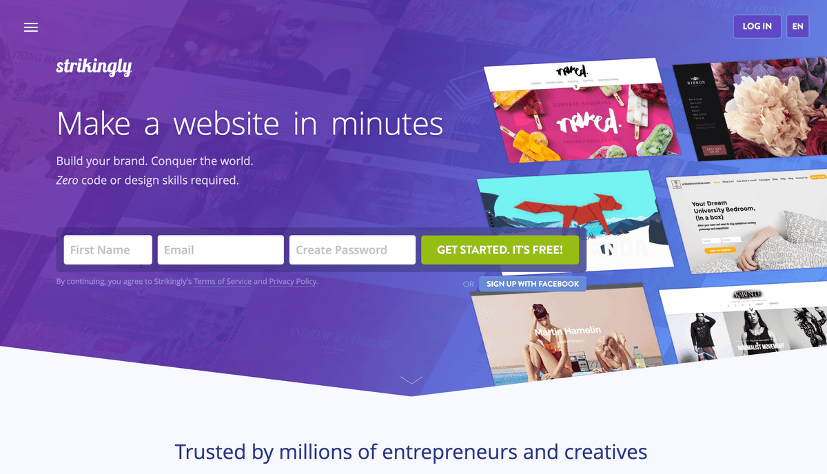 Sử dụng các tính năng của Strikingly để có một mục tiêu nghề nghiệp mạnh mẽ