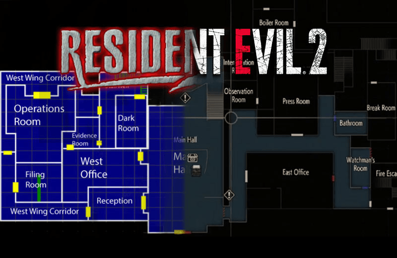 Maps on resident evil 2 remake