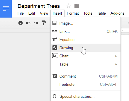 Google doc how to insert text box