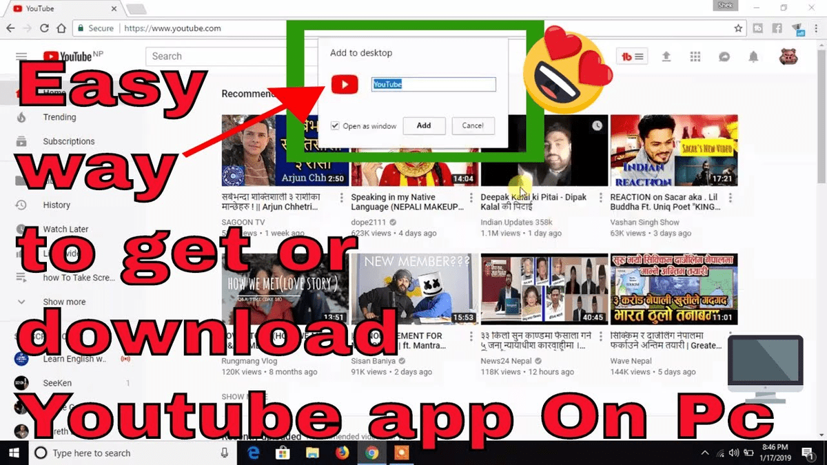 Youtube app download for pc windows 11