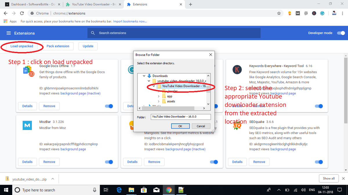 Youtube video downloader extension for chrome