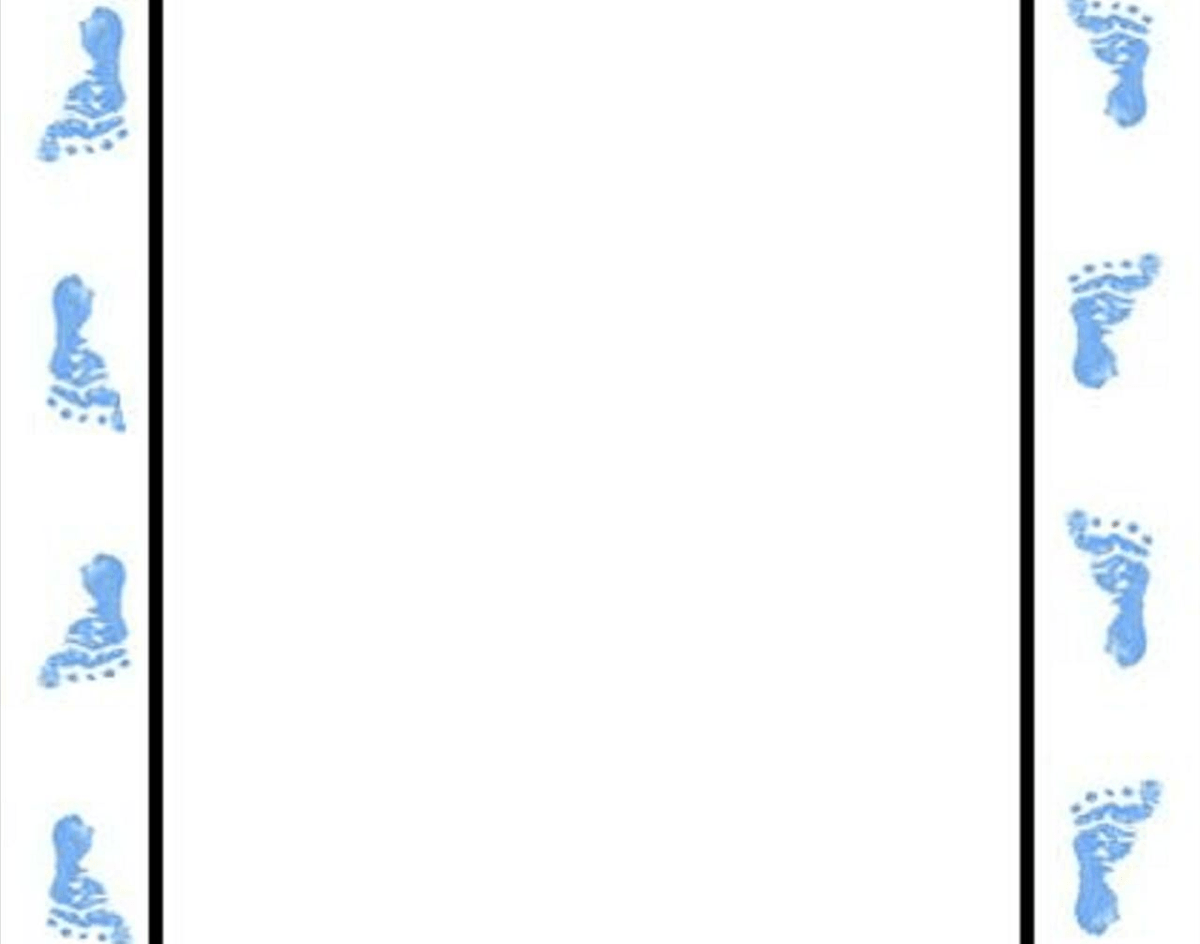 Baby shower borders for word documents