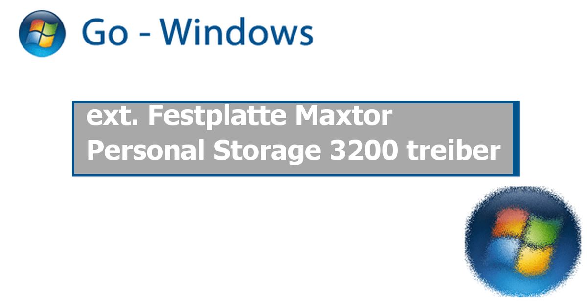 Winxp Cd Open maxtor personal storage 3200