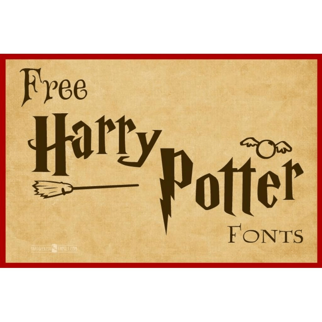Harry potter letter font cricut