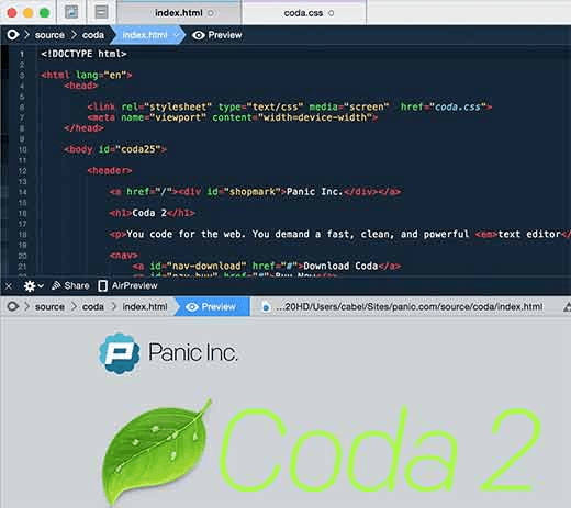 Free html code editor for mac