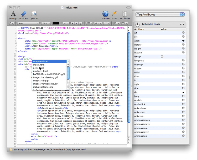 Free html code editor for mac