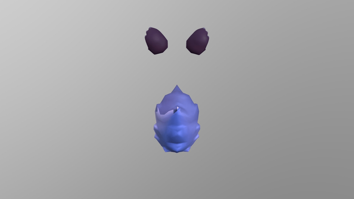 3d model of minecraft wolf ears and tail